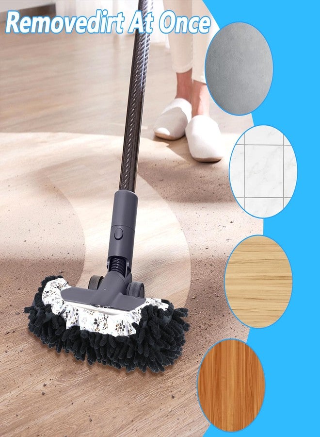 AojSup 8 Pcs Mop Slippers Shoes Cover, Soft Washable Reusable Covers Microfiber Dust Mops Socks for Women Men Foot Hair Cleaners Sweeping Tool House Office Bathroom Kitchen Slipper Cover - Image 5